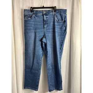 SONOMA Goods for Life Curvy Straight Jeans‎ Womens 18W Medium Wash Denim